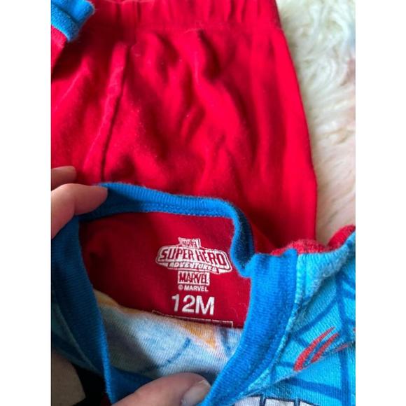 💛 10 for $13 💛  Spider-Man baby pajamas 12 month - Picture 3 of 4